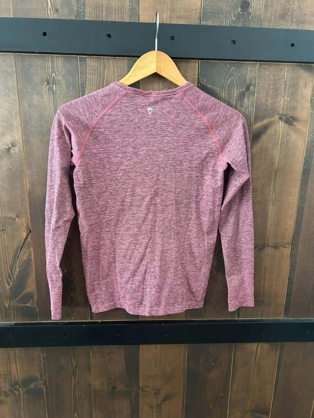 Ivivva by Lululemon Heathered Pink and Black Fly Tech Long Sleeve Youth Size 14